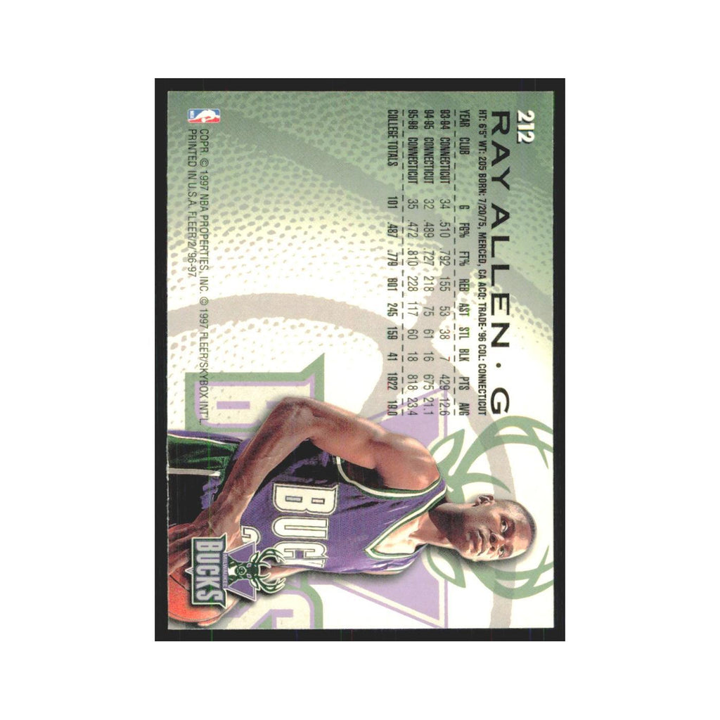1996 Fleer Ray Allen RC Bucks #212