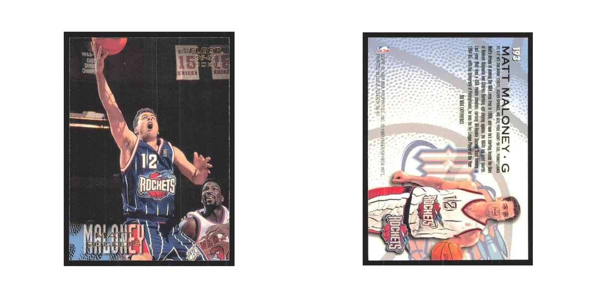 1996 Fleer Matt Maloney RC Rockets #193