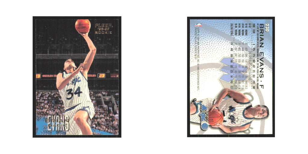 1996 Fleer Brian Evans RC Magic #230