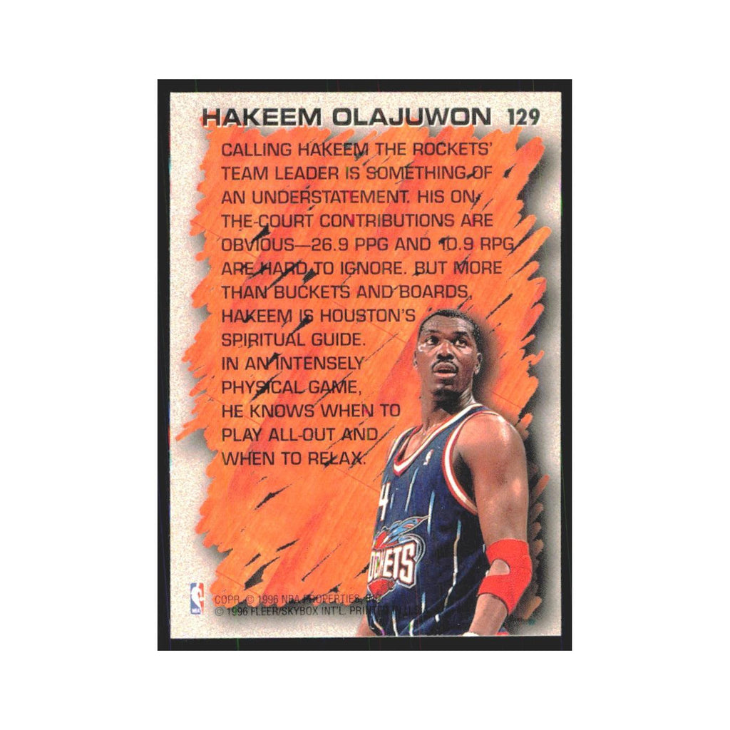 1996 Fleer Hakeem Olajuwon Rockets #129