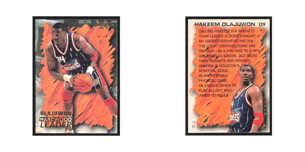 1996 Fleer Hakeem Olajuwon Rockets #129