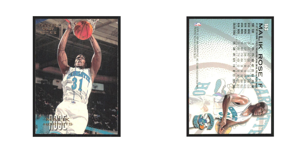 1996 Fleer Malik Rose RC Hornets #193