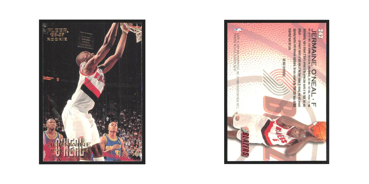 1996 Fleer Jermaine O'Neal RC Blazers #242