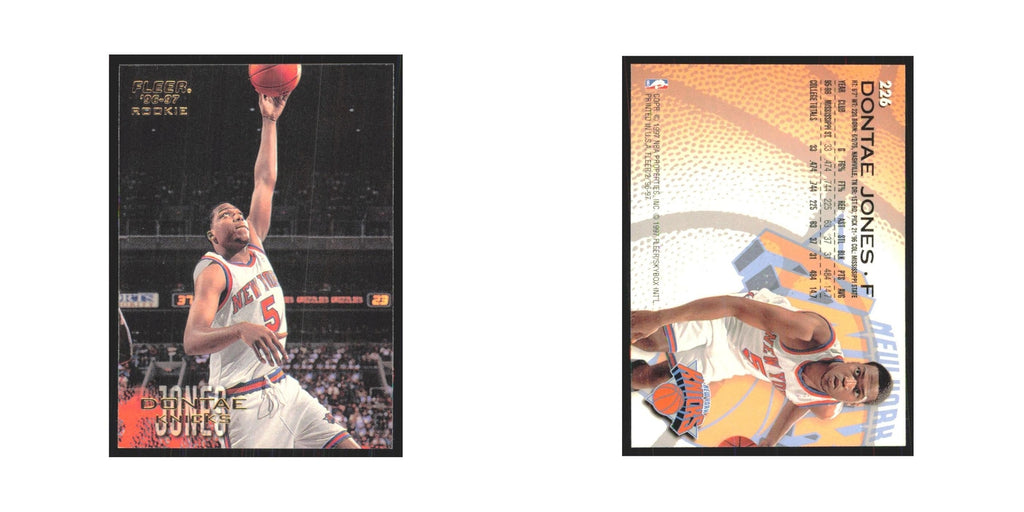 1996 Fleer Dontae' Jones RC Knicks #226