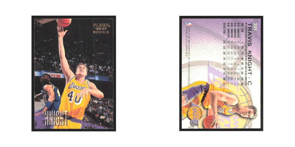 1996 Fleer Travis Knight RC Lakers #205