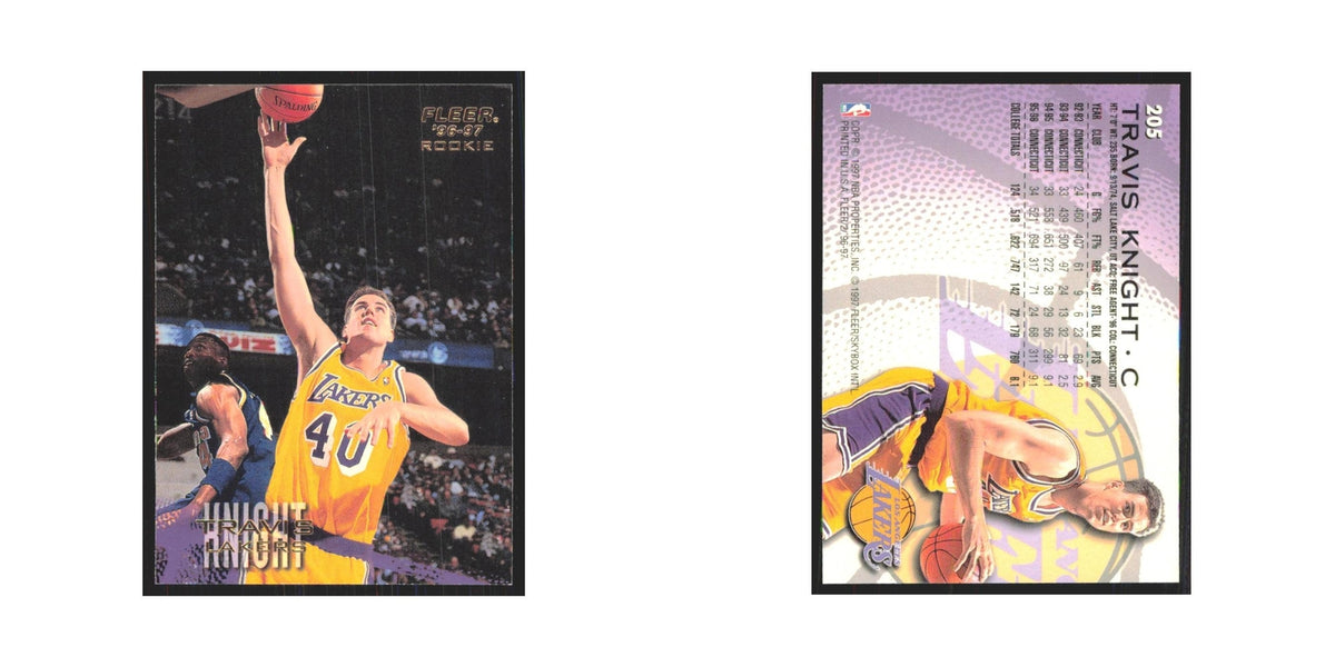 1996 Fleer Travis Knight RC Lakers #205