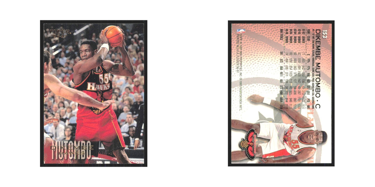 1996 Fleer Dikembe Mutombo Hawks #153