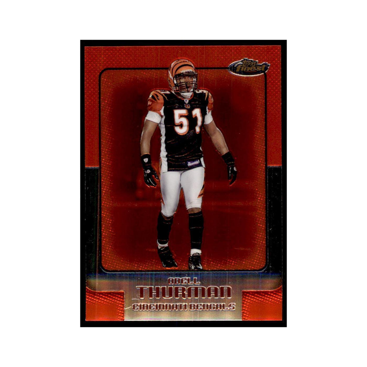 2006 Topps Finest Odell Thurman Football Cards #6
