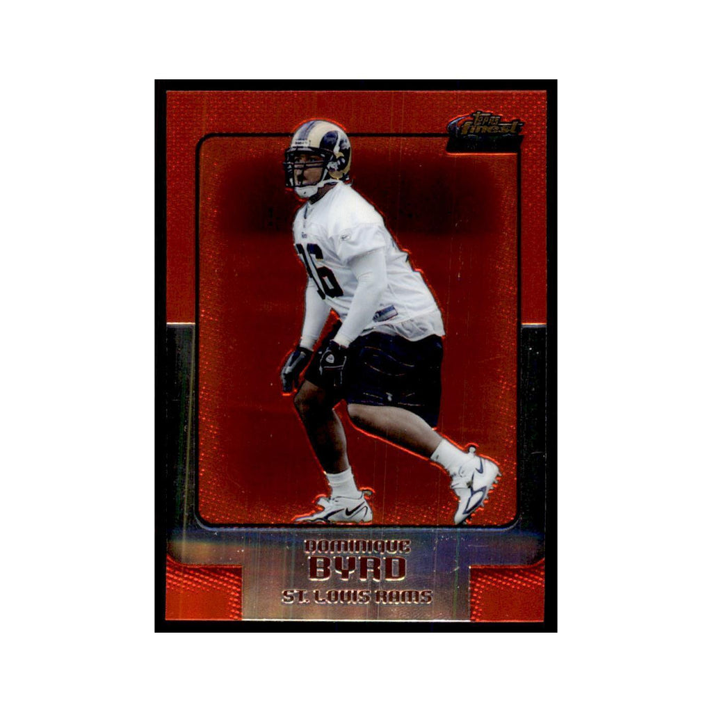 2006 Topps Finest Dominique Byrd Football Cards #133