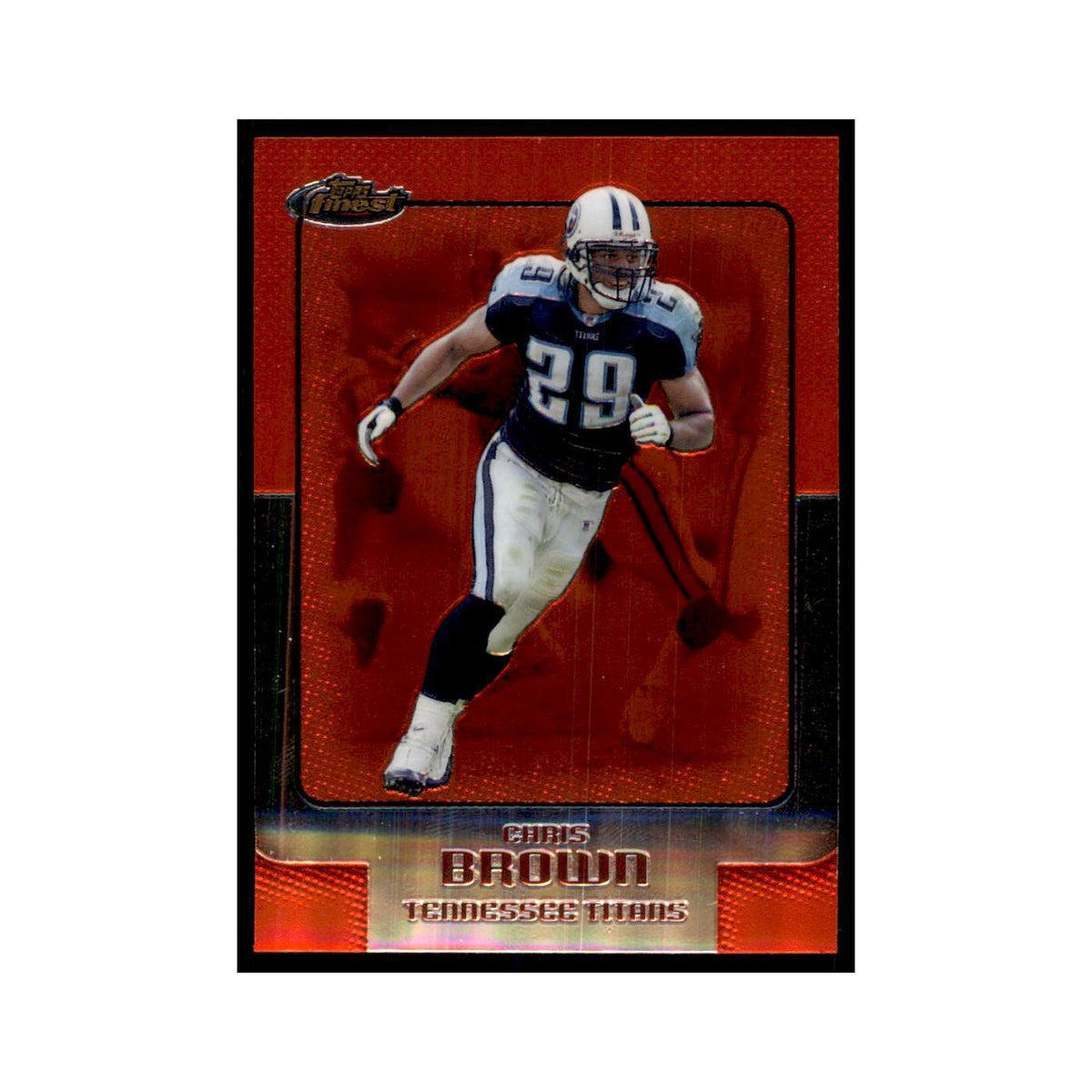 2006 Topps Finest Chris Brown Football Cards #8