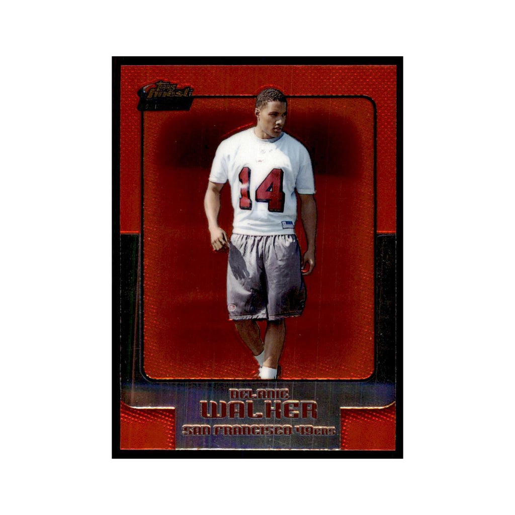 2006 Topps Finest Delanie Walker Football Cards #24