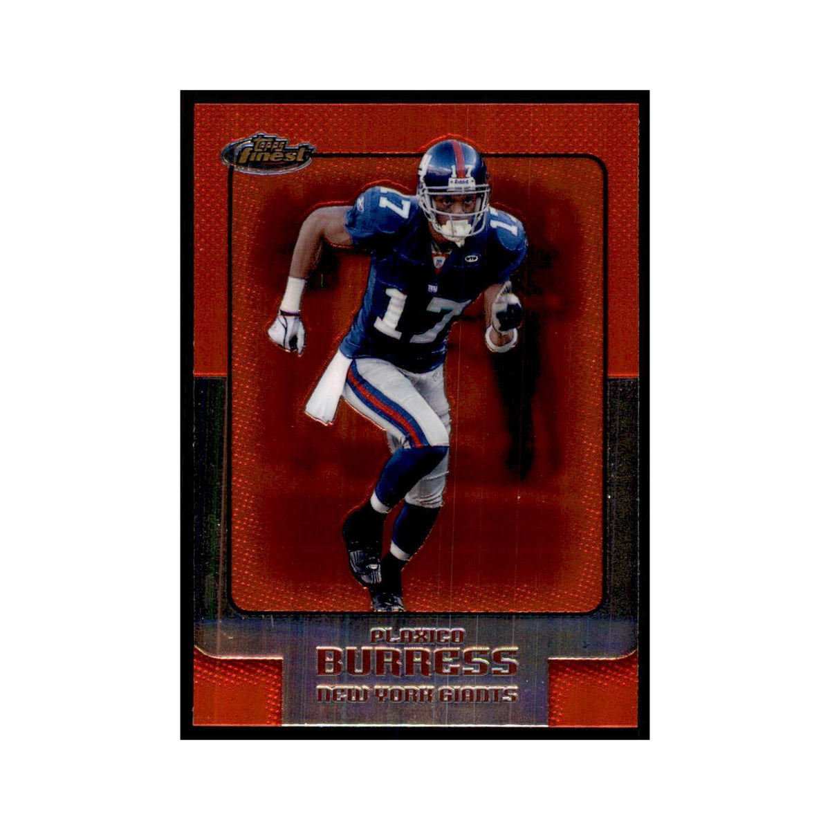 2006 Topps Finest Plaxico Burress Football Cards #87