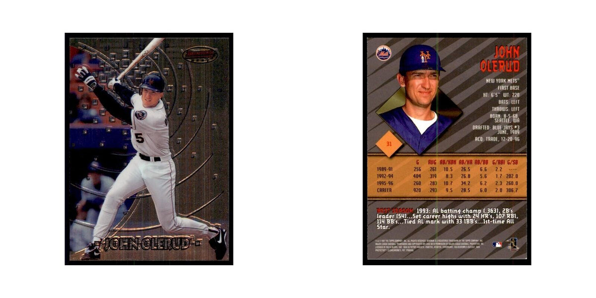 1997 Bowman Best John Olerud Baseball Cards #31