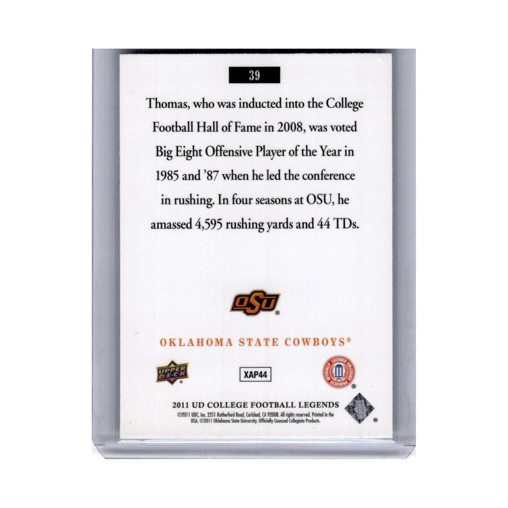 2011 Upper Deck College Football Legends Thurman Thomas Oklahoma State Cowboys