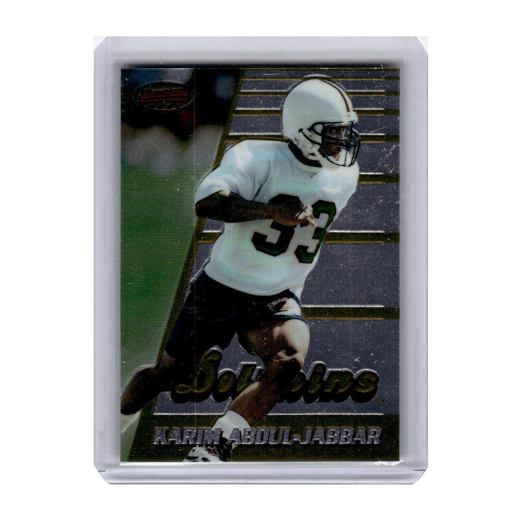 1996 Bowman's Best Karim Abdul-Jabbar RC Dolphins #155