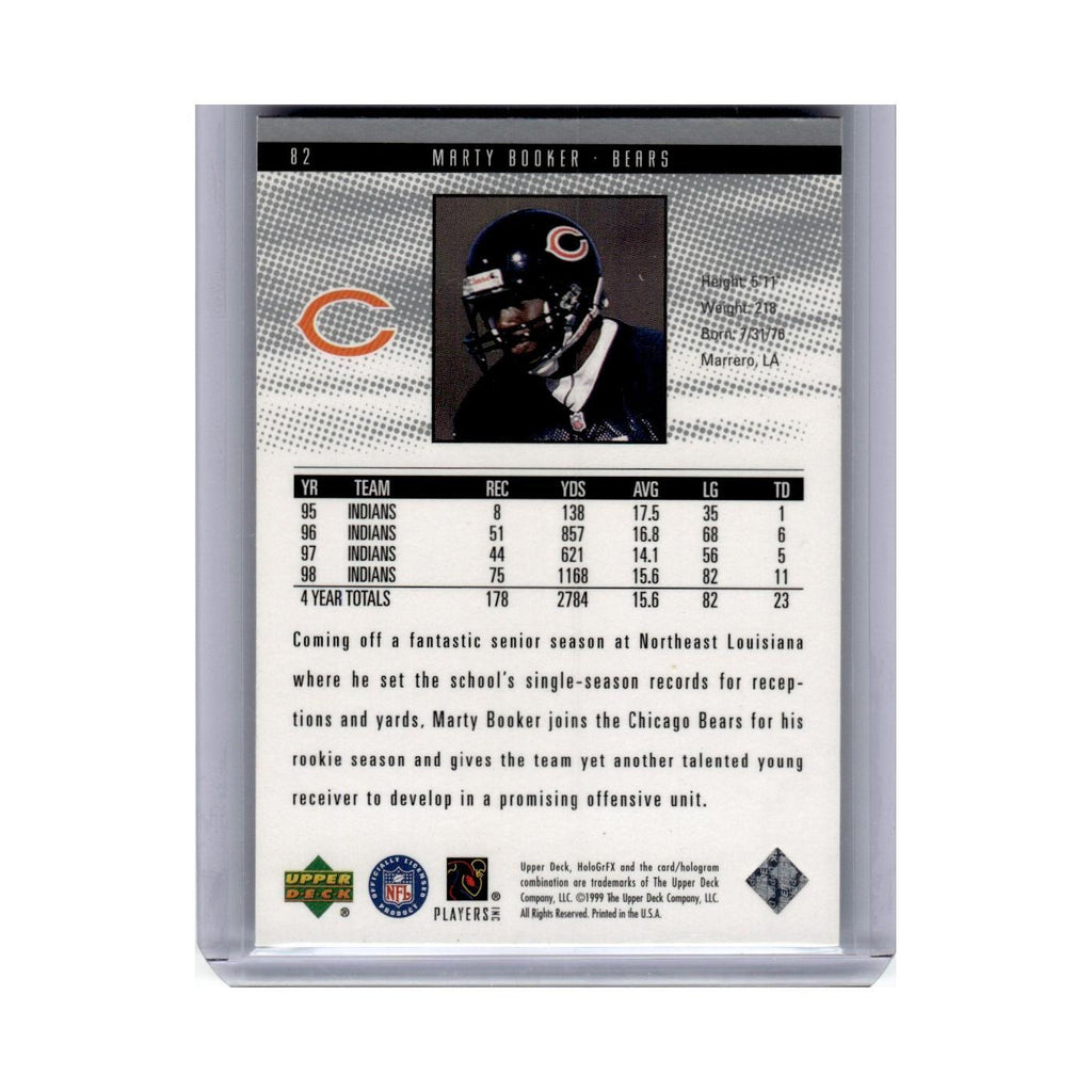 1999 Upper Deck HoloGrFX Marty Booker RC Bears #82