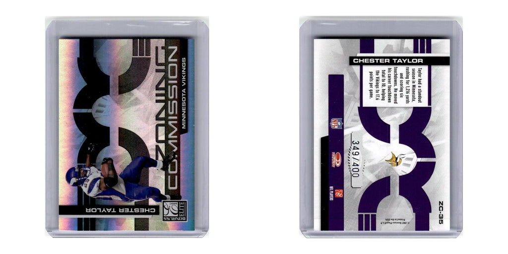 2007 Donruss Elite Zoning Commission Chester Taylor 349/400 Vikings #ZC-35