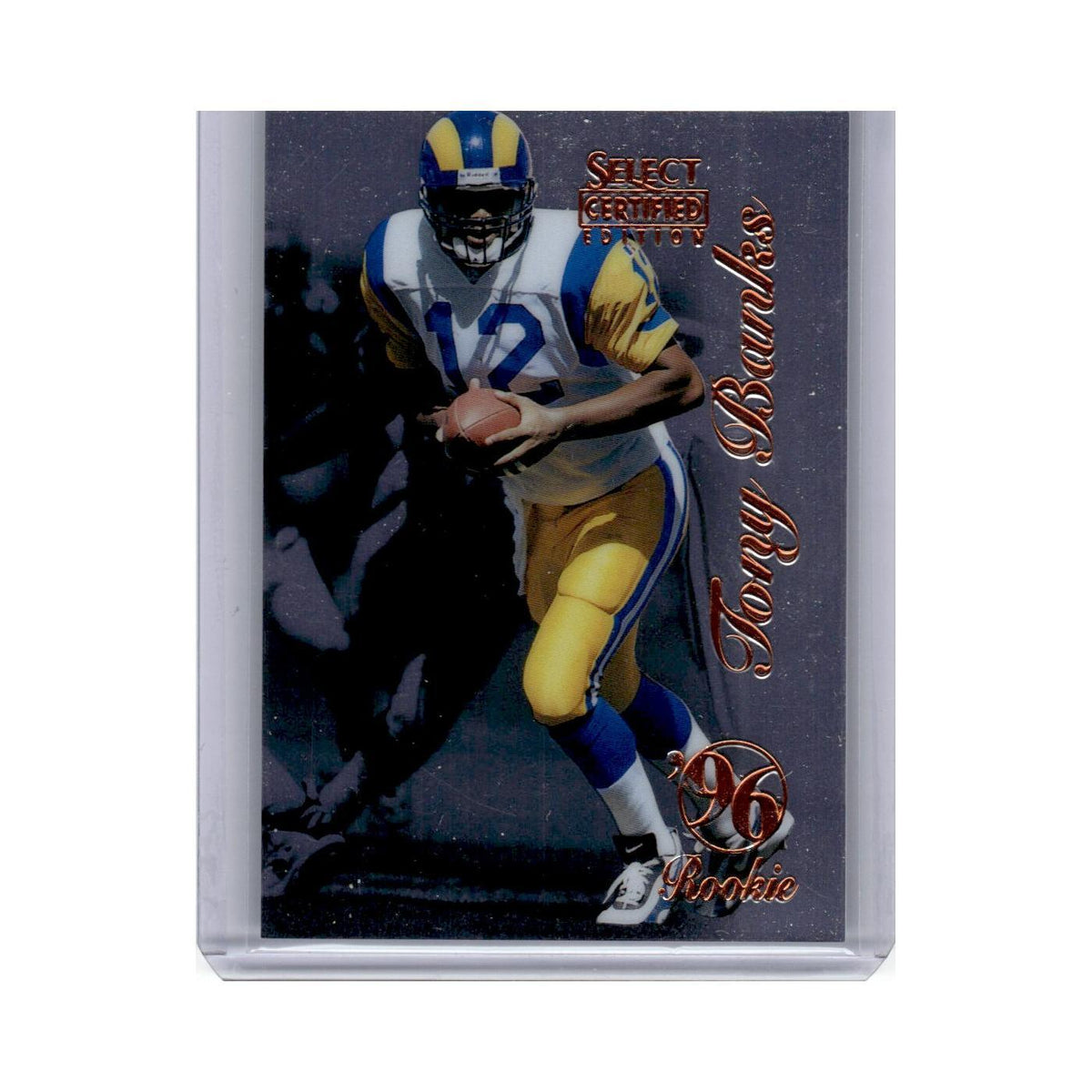 1996 Select Certified Tony Banks RC St. Louis Rams #107