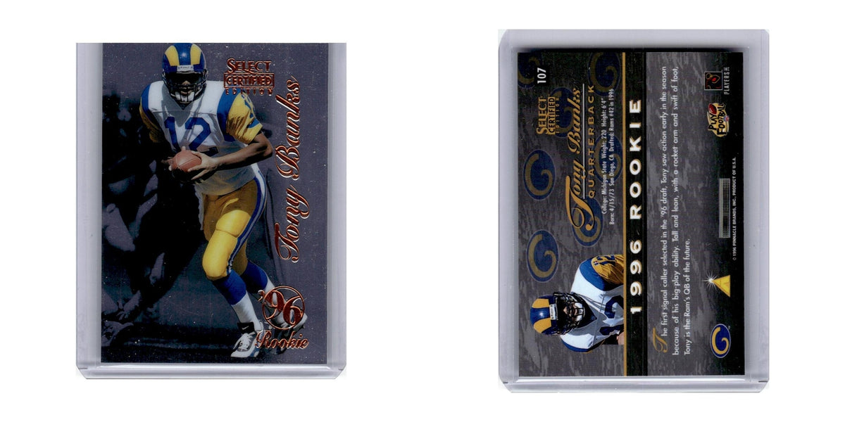1996 Select Certified Tony Banks RC St. Louis Rams #107