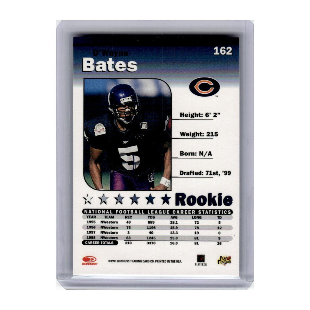 1999 Donruss Elite D'Wayne Bates RC Bears #162