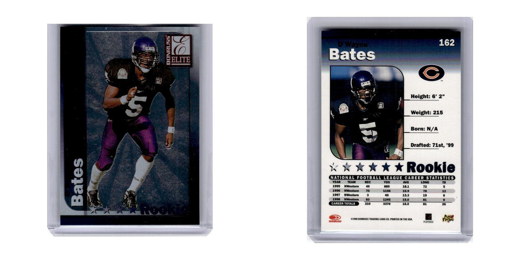 1999 Donruss Elite D'Wayne Bates RC Bears #162