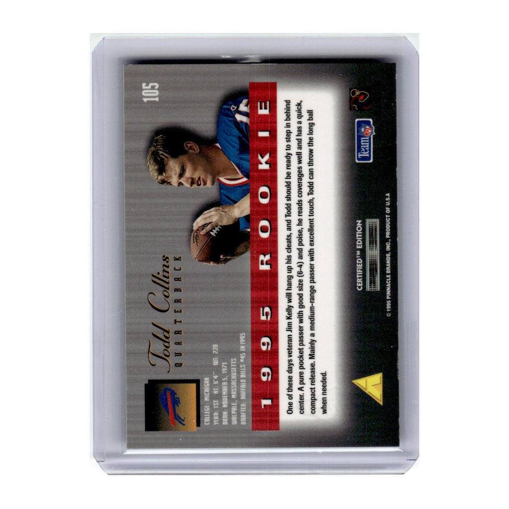 1995 Select Certified Todd Collins RC Bills #105