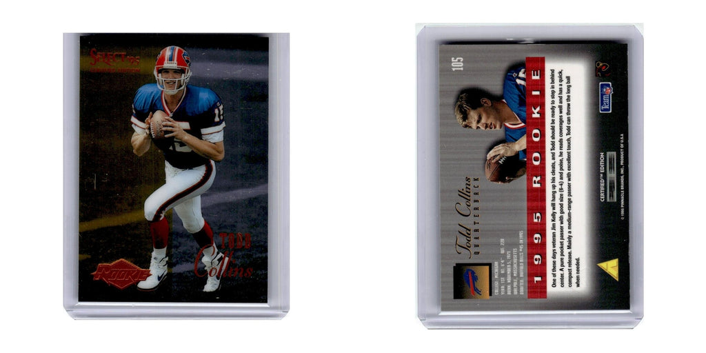 1995 Select Certified Todd Collins RC Bills #105