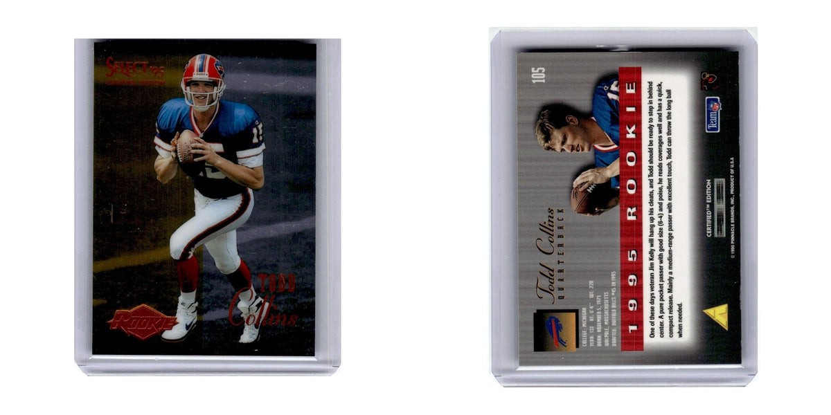 1995 Select Certified Todd Collins RC Bills #105