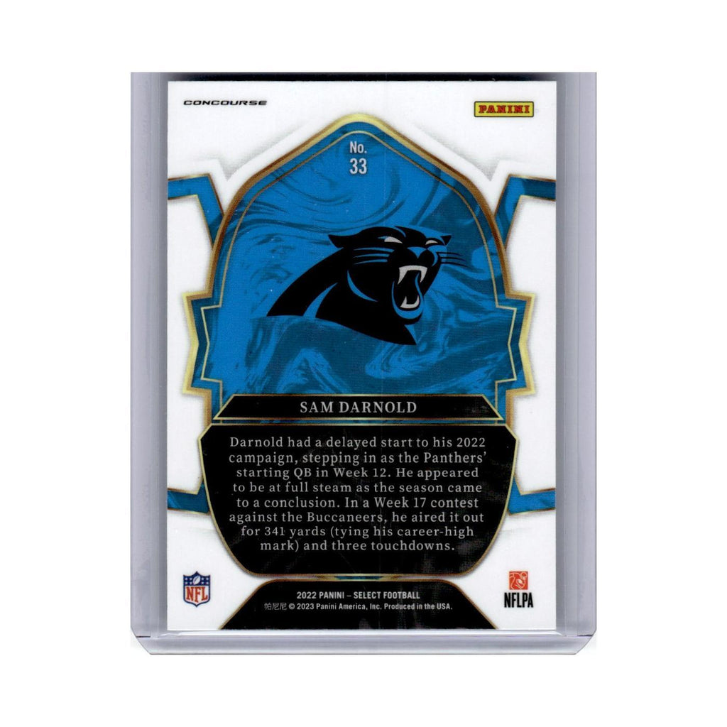 2022 Panini Select Sam Darnold Panthers #33