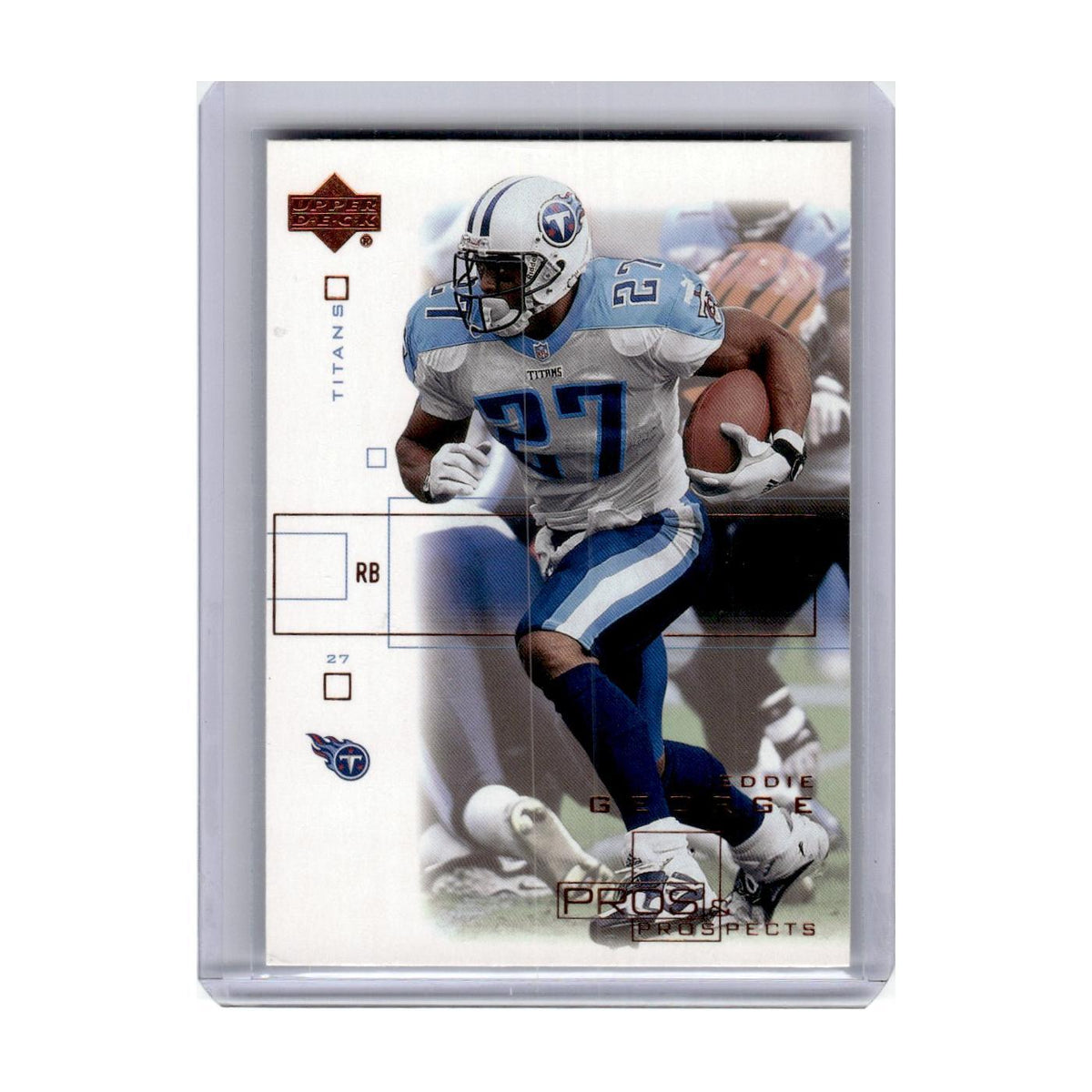 2001 Upper Deck Pros & Prospects Eddie George Titans #86