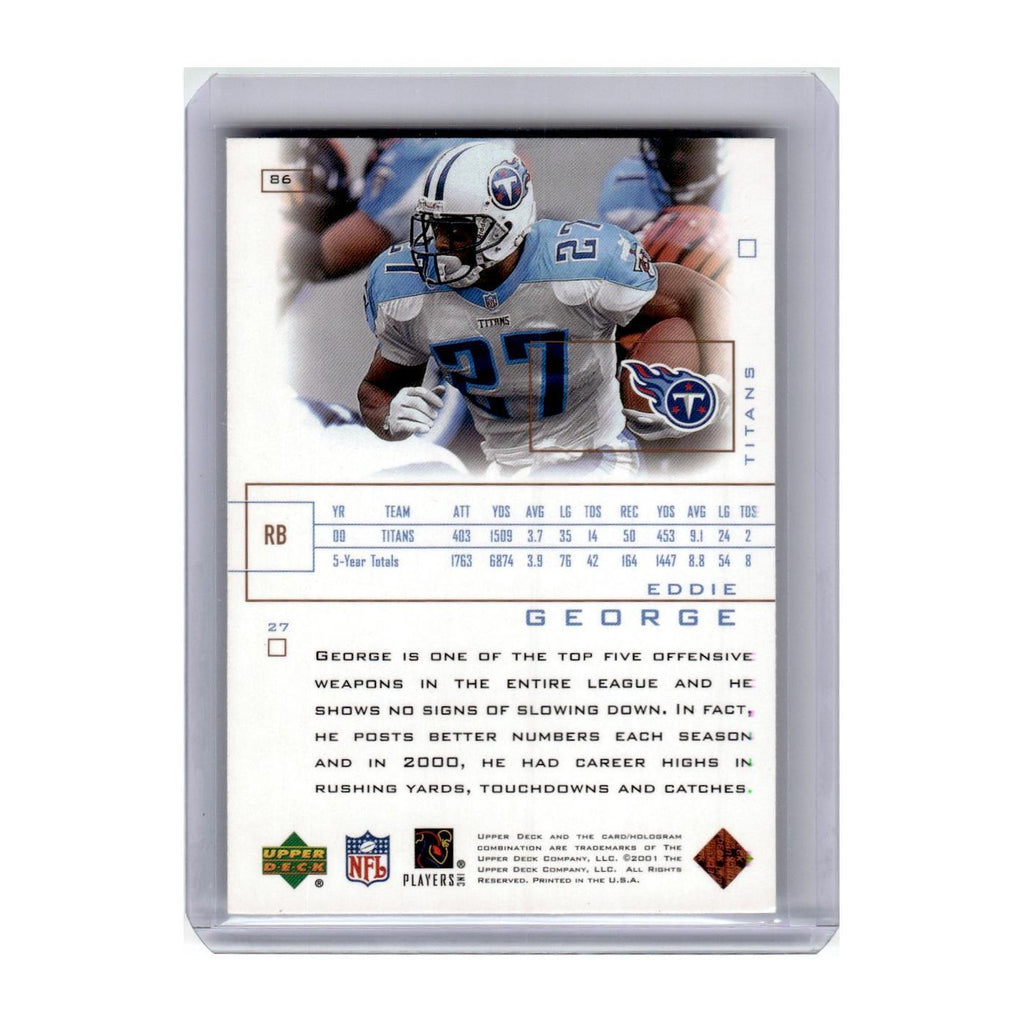 2001 Upper Deck Pros & Prospects Eddie George Titans #86