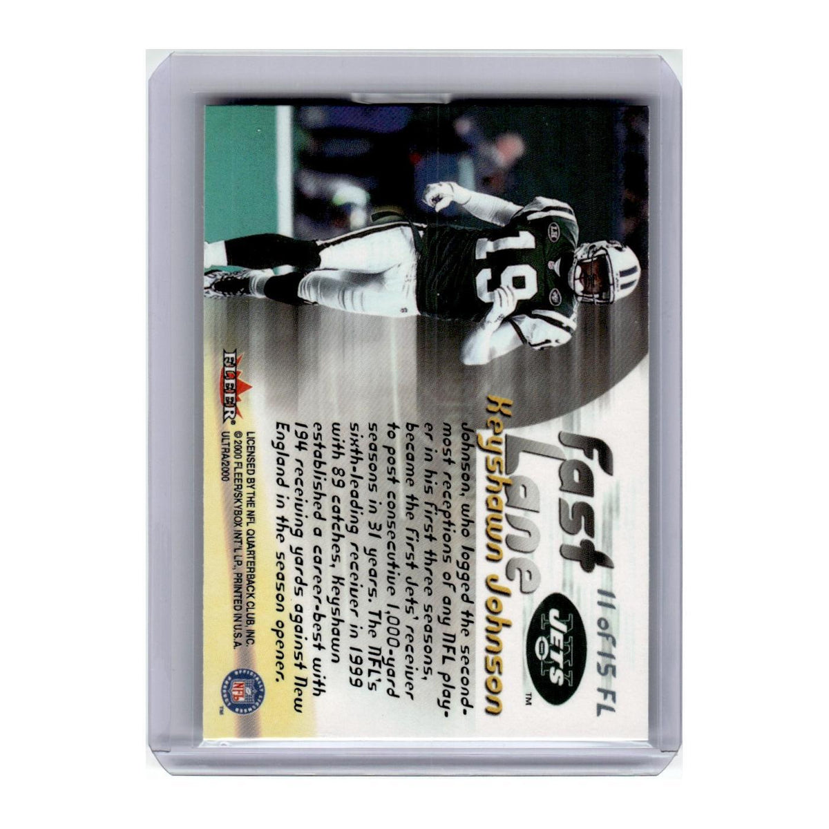 2000 Fleer Ultra Keyshawn Johnson Jets #11FL