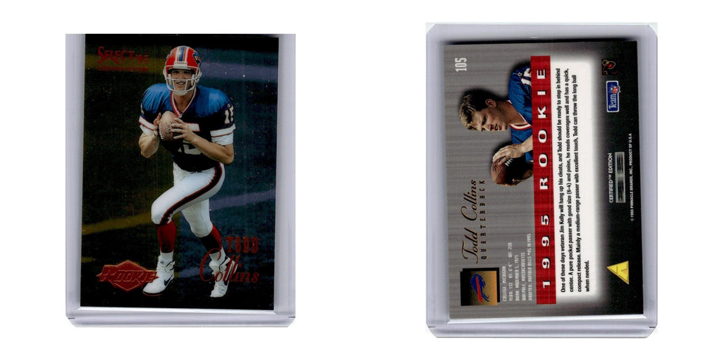 1995 Select Certified Todd Collins RC Bills #105