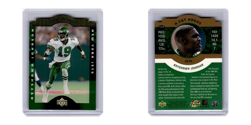 1996 Upper Deck A Cut Above Keyshawn Johnson Jets #7