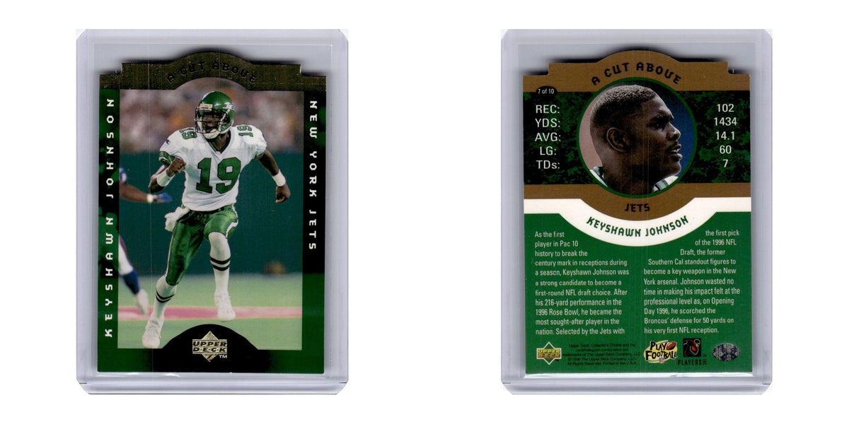 1996 Upper Deck A Cut Above Keyshawn Johnson Jets #7