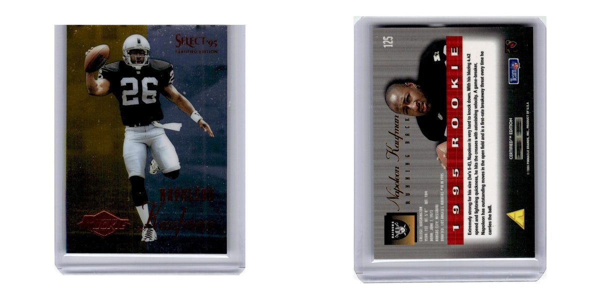 1995 Select Certified Napoleon Kaufman RC Raiders #125