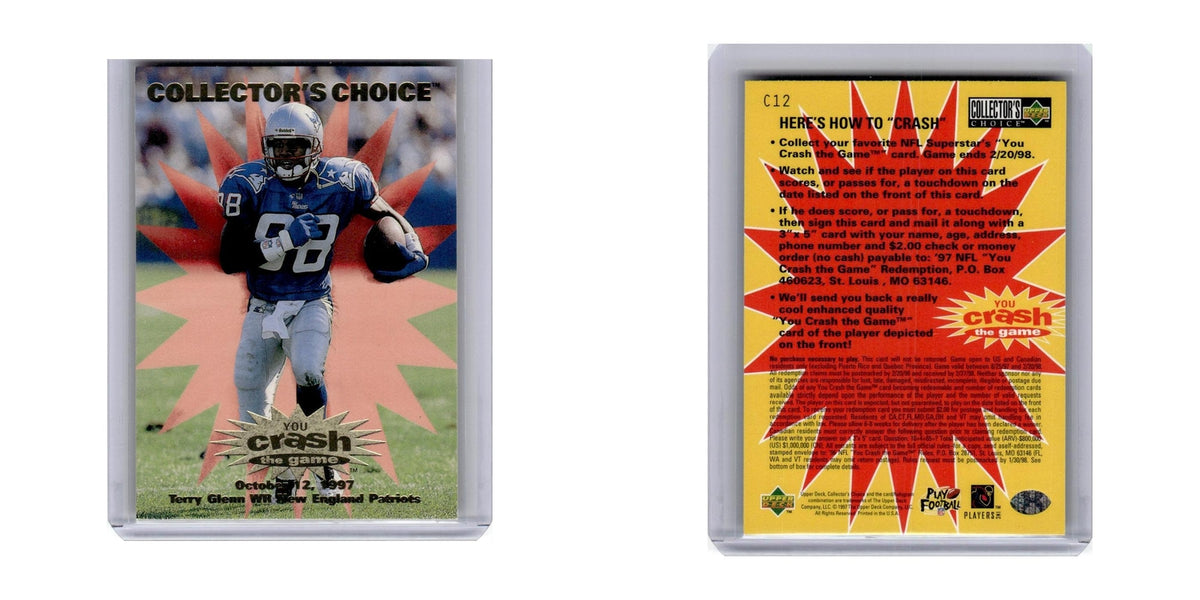 1997 Collector's Choice Terry Glenn Patriots #C12
