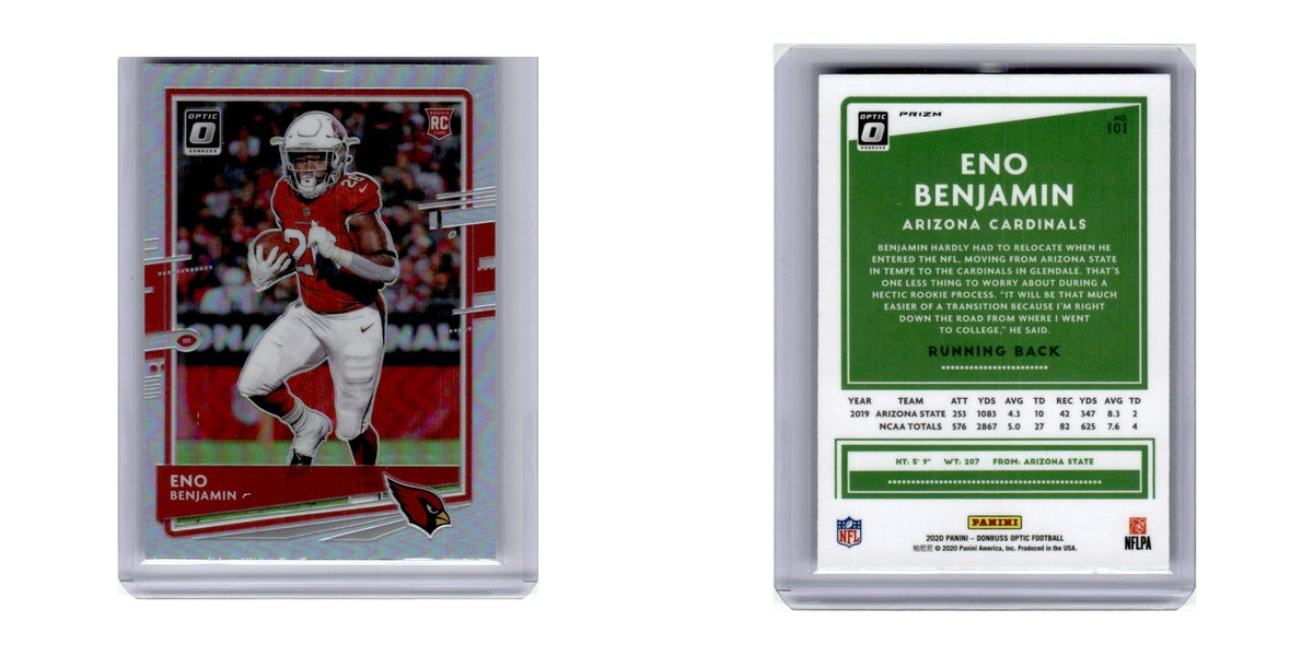 2020 Donruss Optic Silver Prizm Eno Benjamin RC Cardinals #101