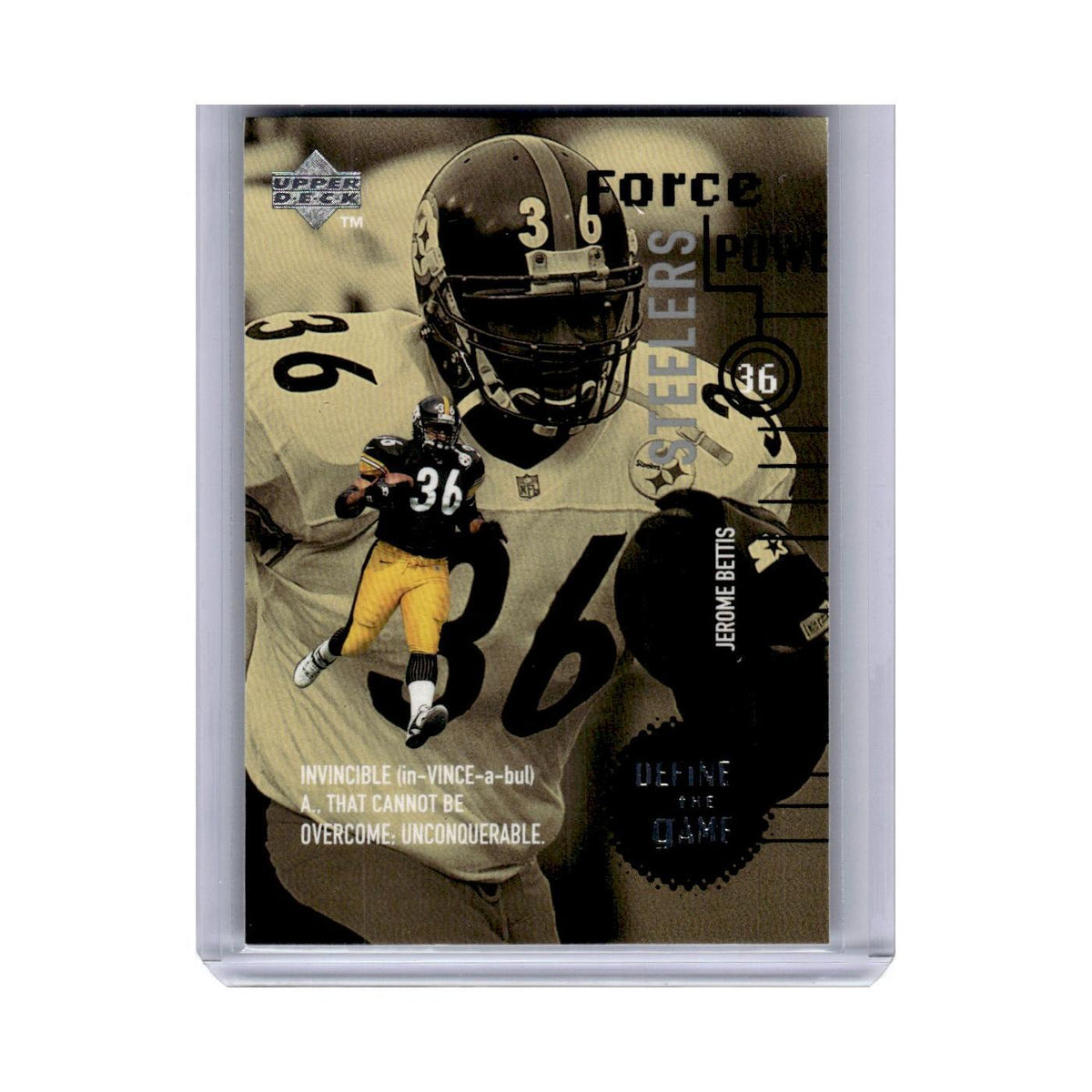 1998 Upper Deck Define the Game Jerome Bettis Steelers #DG19