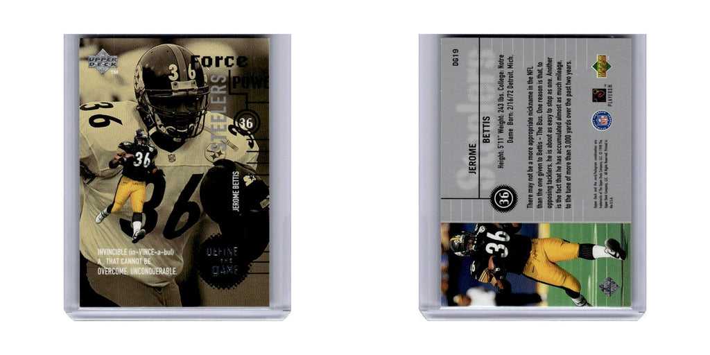 1998 Upper Deck Define the Game Jerome Bettis Steelers #DG19