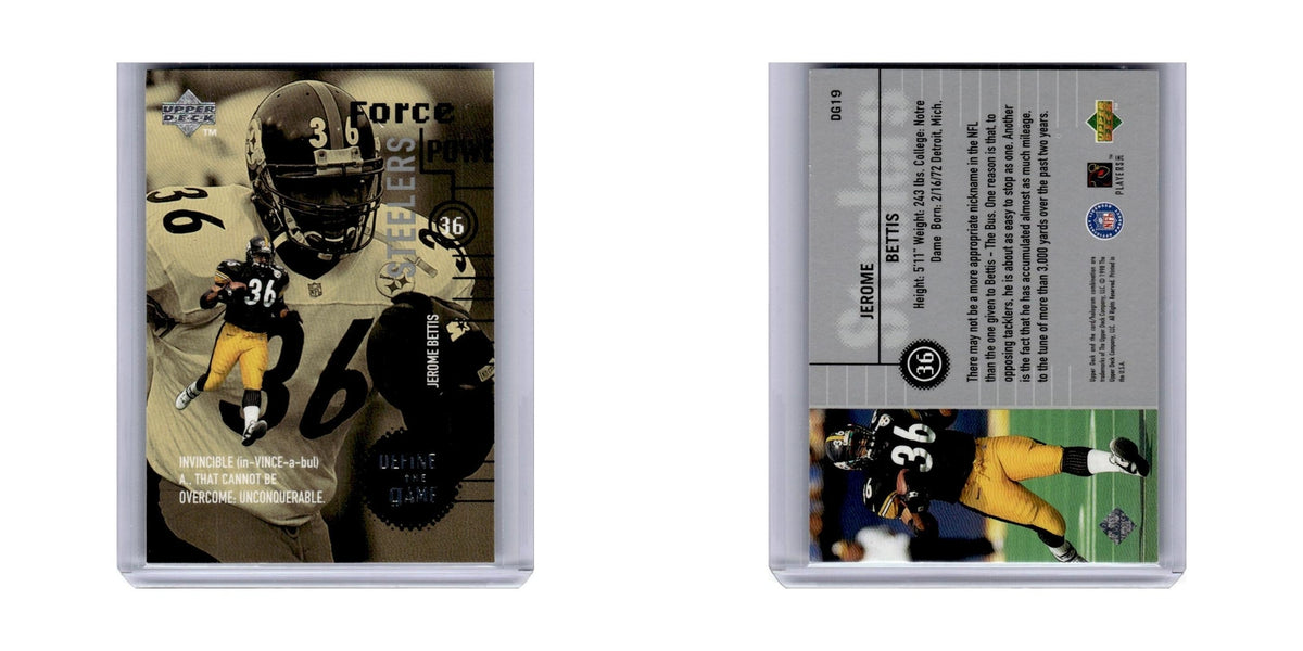1998 Upper Deck Define the Game Jerome Bettis Steelers #DG19