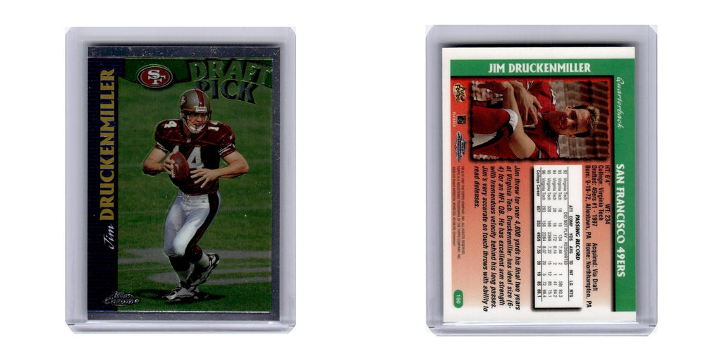 1997 Topps Chrome Jim Druckenmiller RC 49ers #150