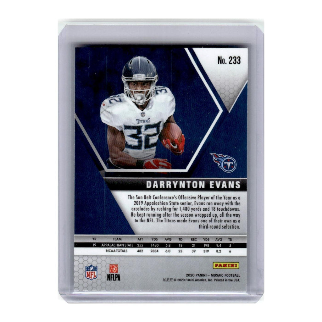 2020 Panini Mosaic Darrynton Evans RC Titans #233