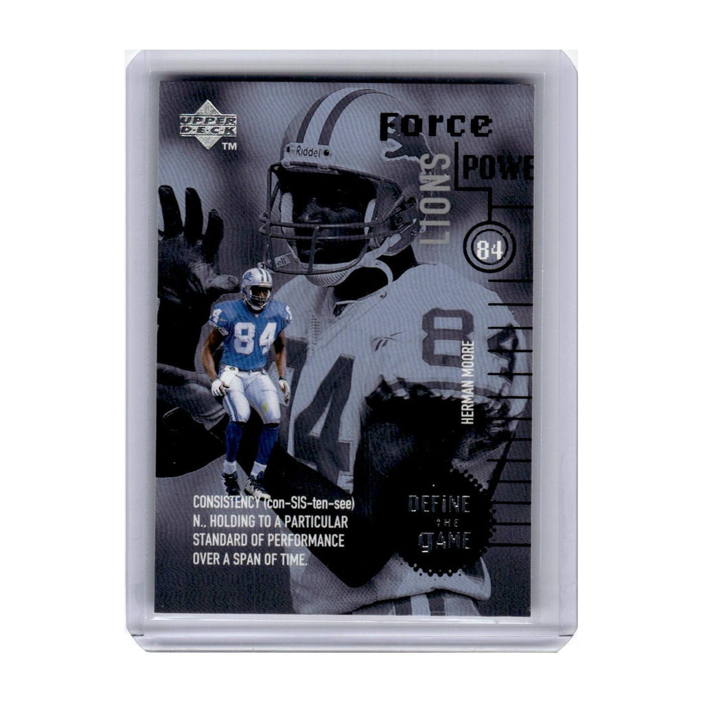 1998 Upper Deck Define the Game Herman Moore Lions #DG13