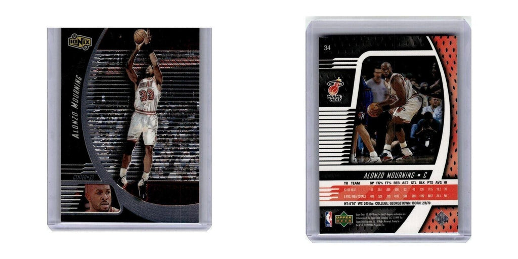 1998 Upper Deck Ionix Alonzo Mourning Heat #34