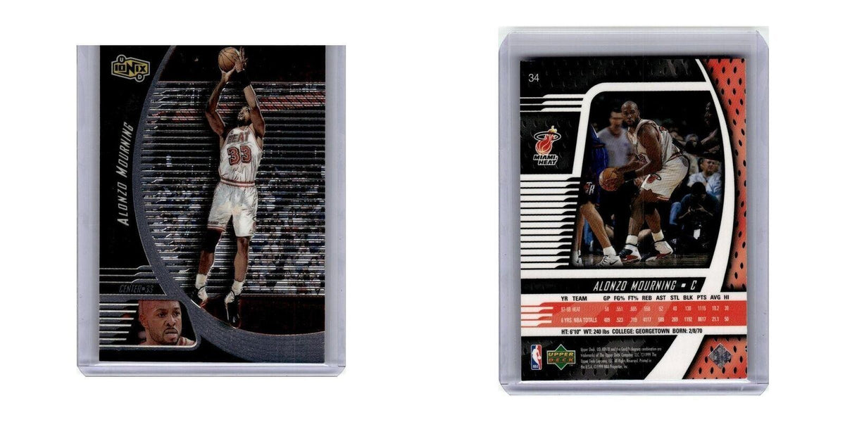 1998 Upper Deck Ionix Alonzo Mourning Heat #34
