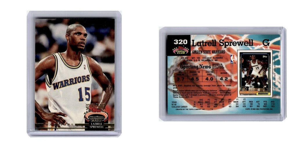 1992 Stadium Club Latrell Sprewell Golden State Warriors #320