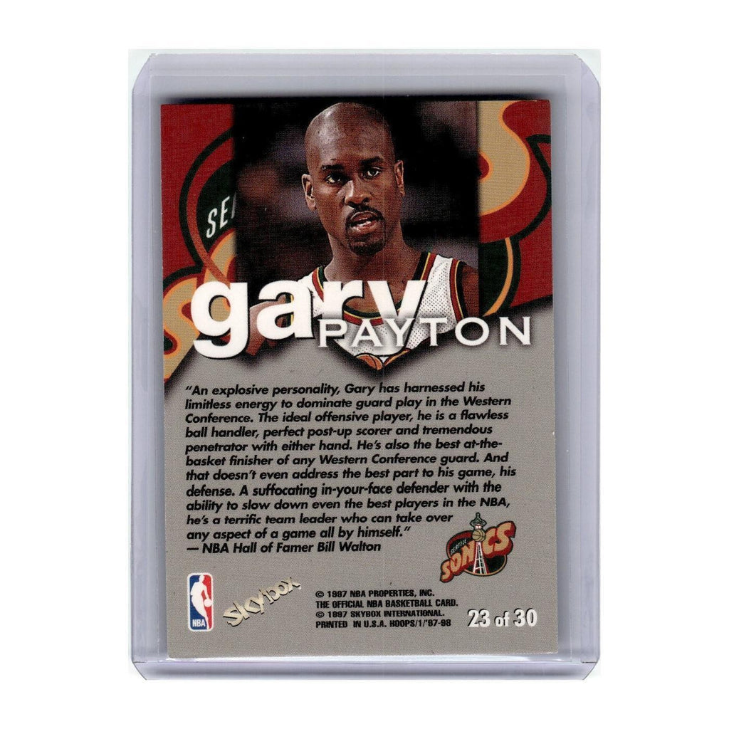 1997 Hoops Talkin Hoops Gary Payton Seattle SuperSonics #23