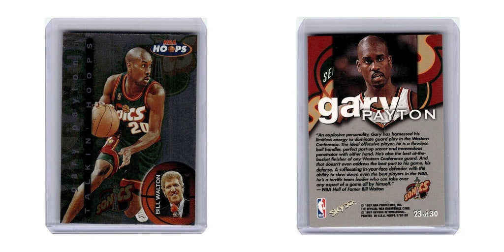 1997 Hoops Talkin Hoops Gary Payton Seattle SuperSonics #23