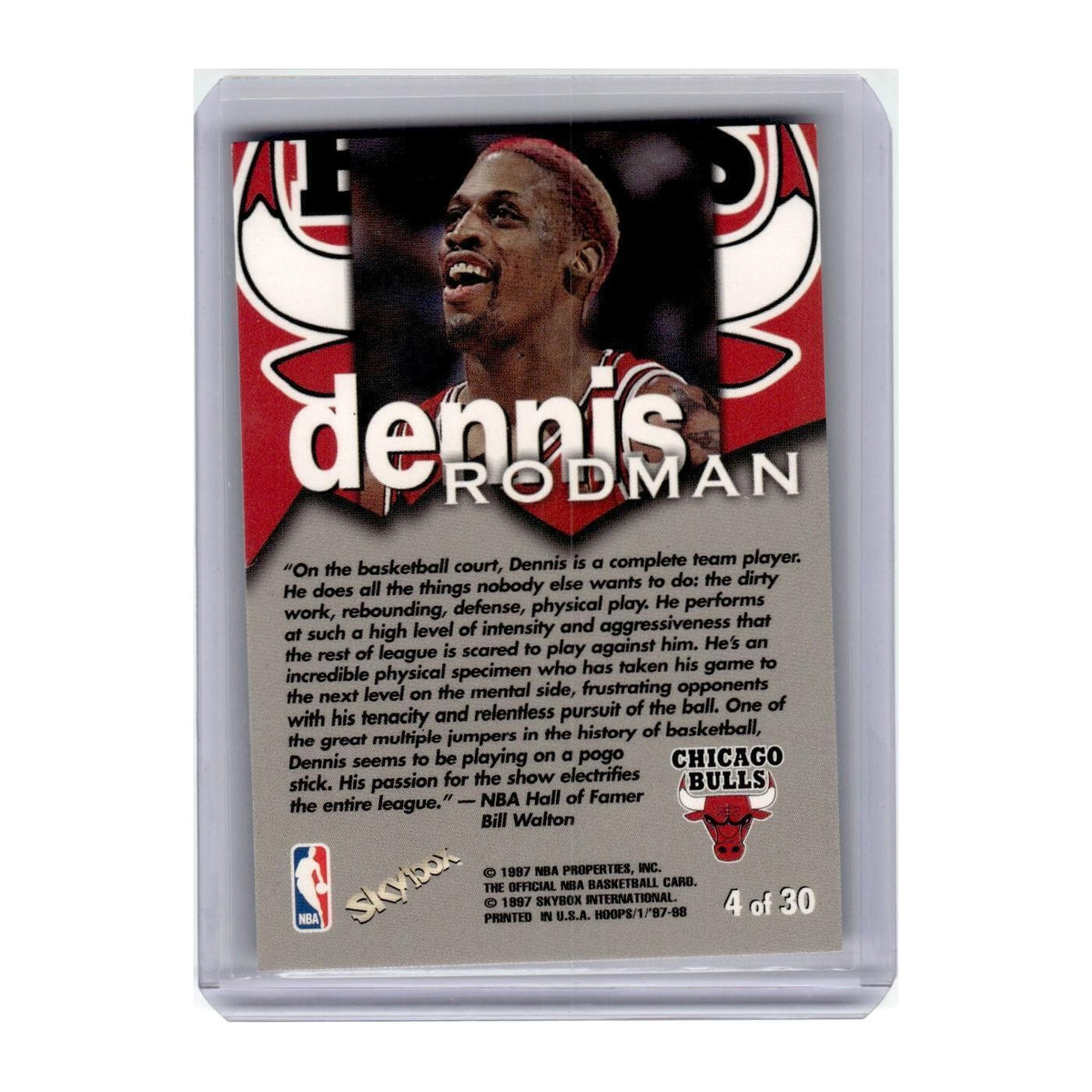 1997 Hoops Talkin Hoops Dennis Rodman Bulls #4